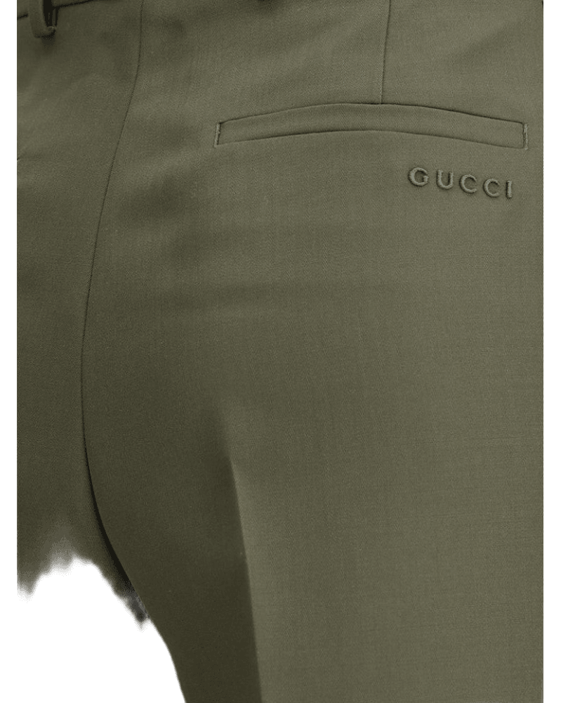 Gucci Boyfriend Trousers with embroidered logo Glam Steals