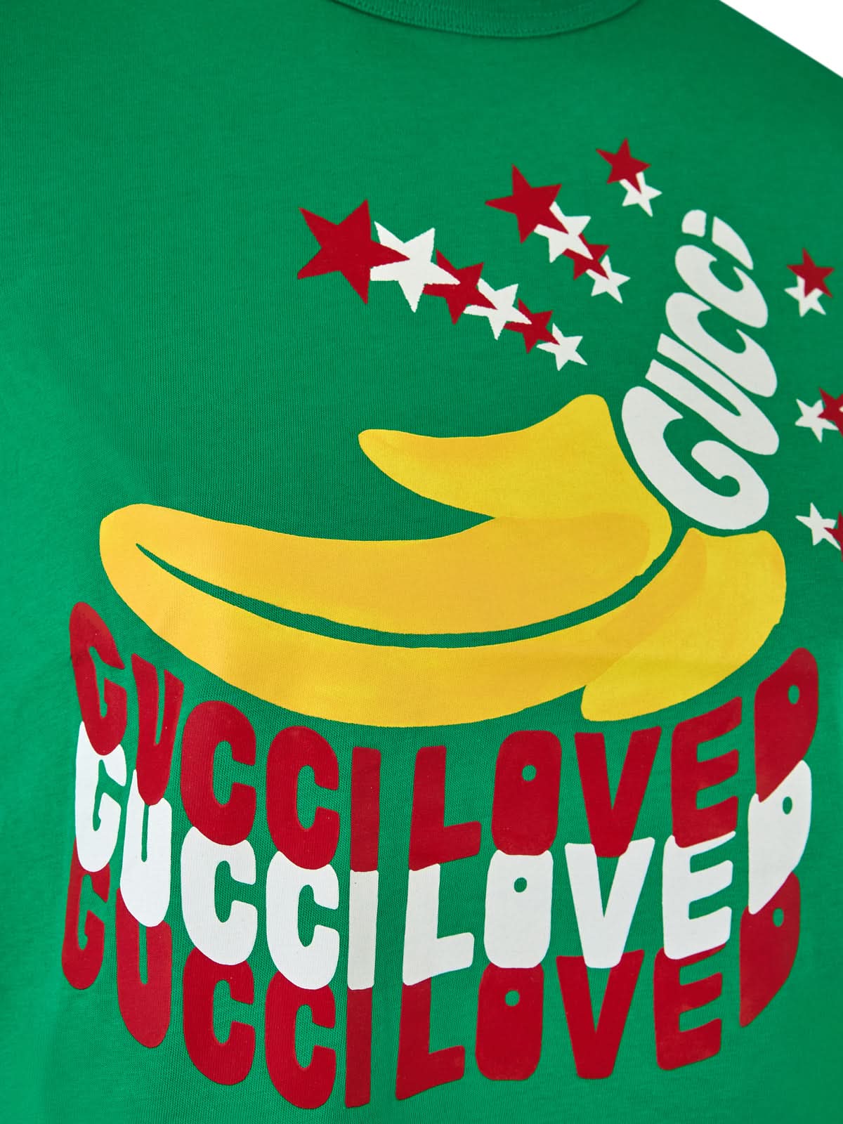 Gucci Cotton Green Logo T-Shirt Glam Steals