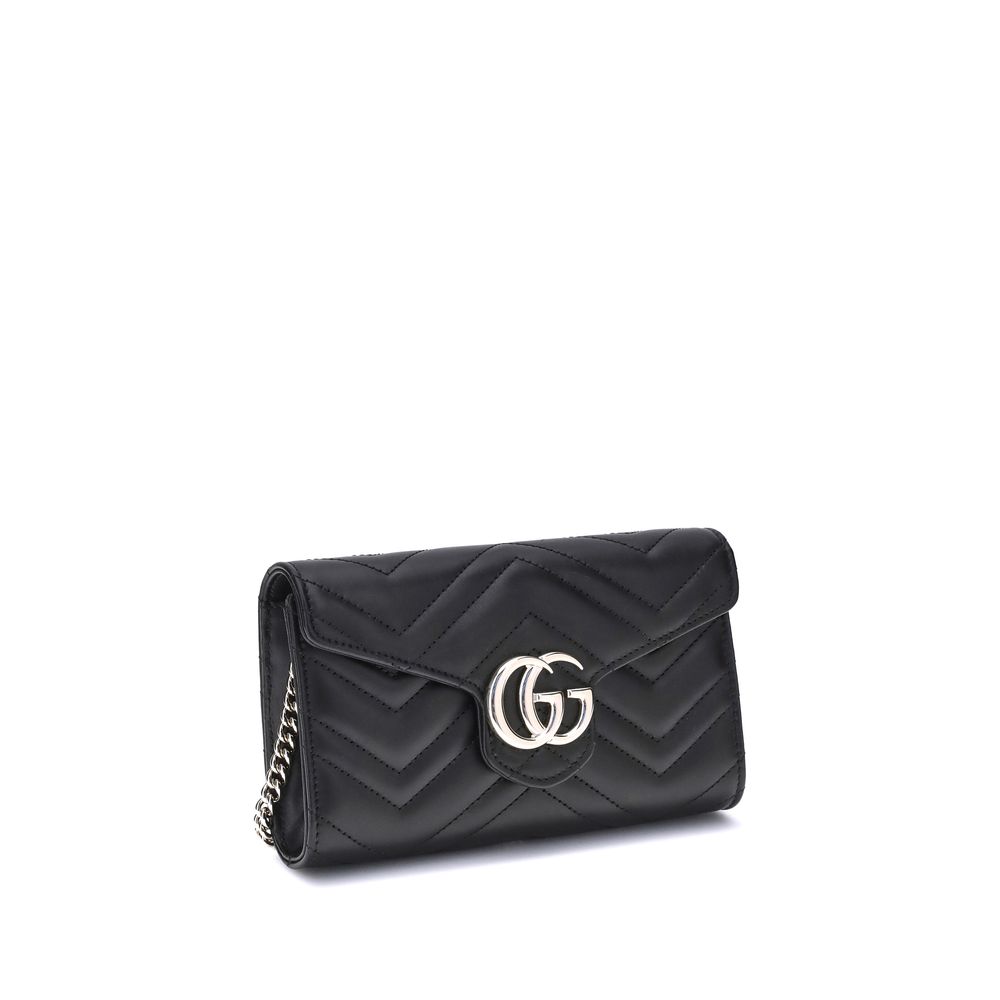 Gucci Gg Marmont Wallet With Chain Glam Steals