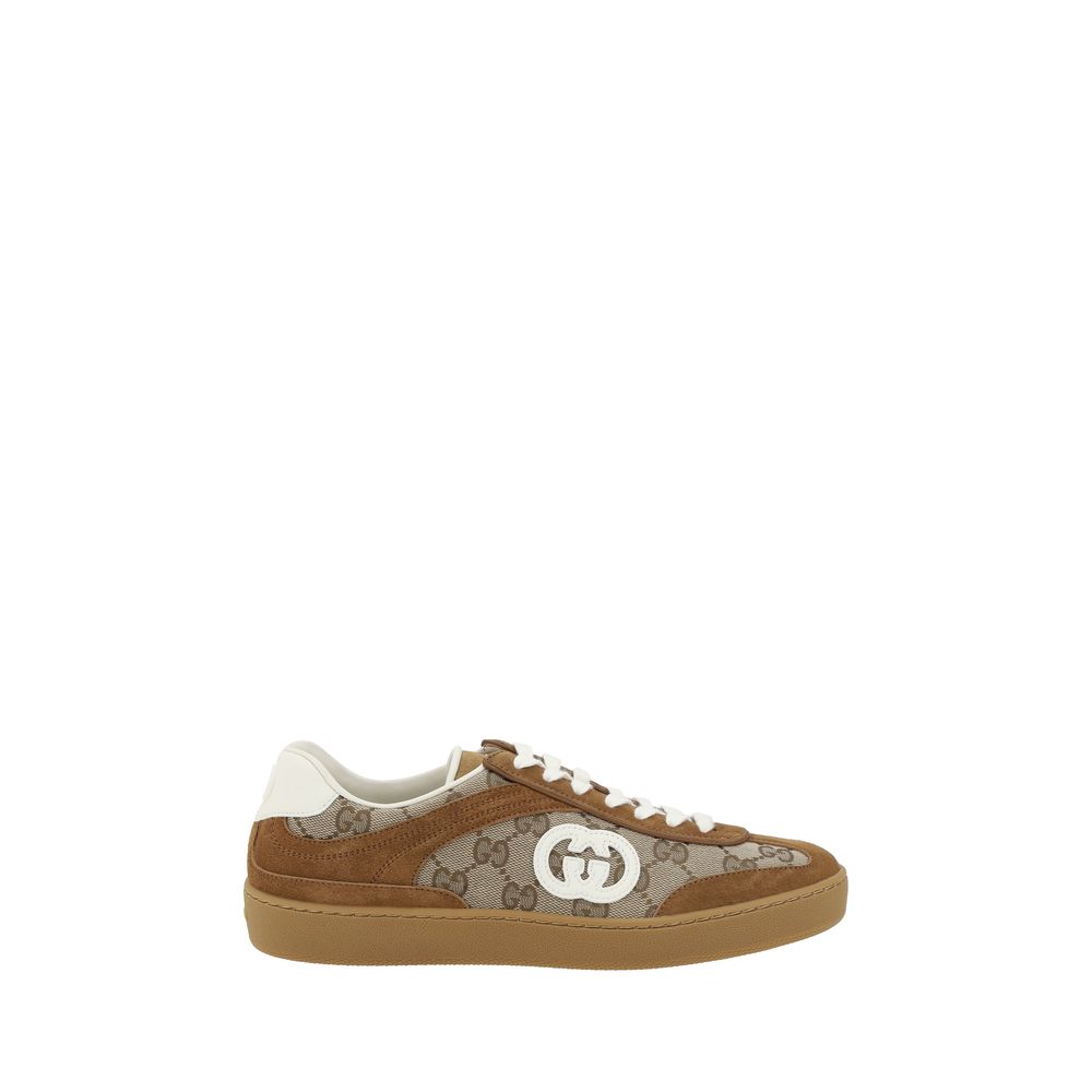 Gucci Gg Pattern Sneakers Glam Steals