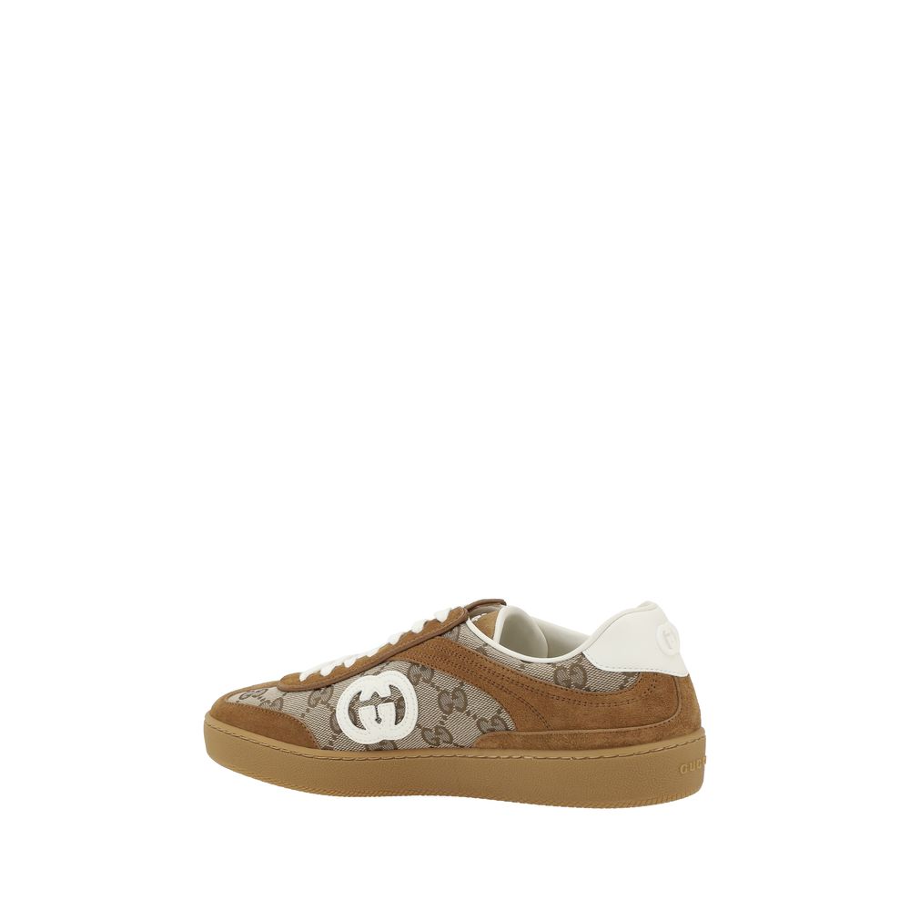 Gucci Gg Pattern Sneakers Glam Steals