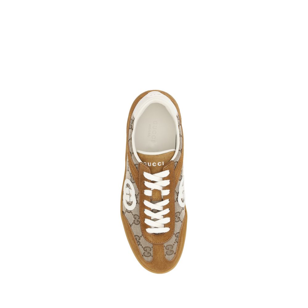 Gucci Gg Pattern Sneakers Glam Steals