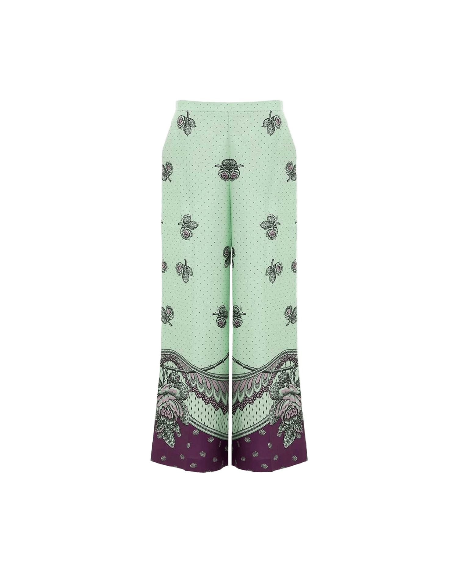 Gucci Silk Green Pant Trousers