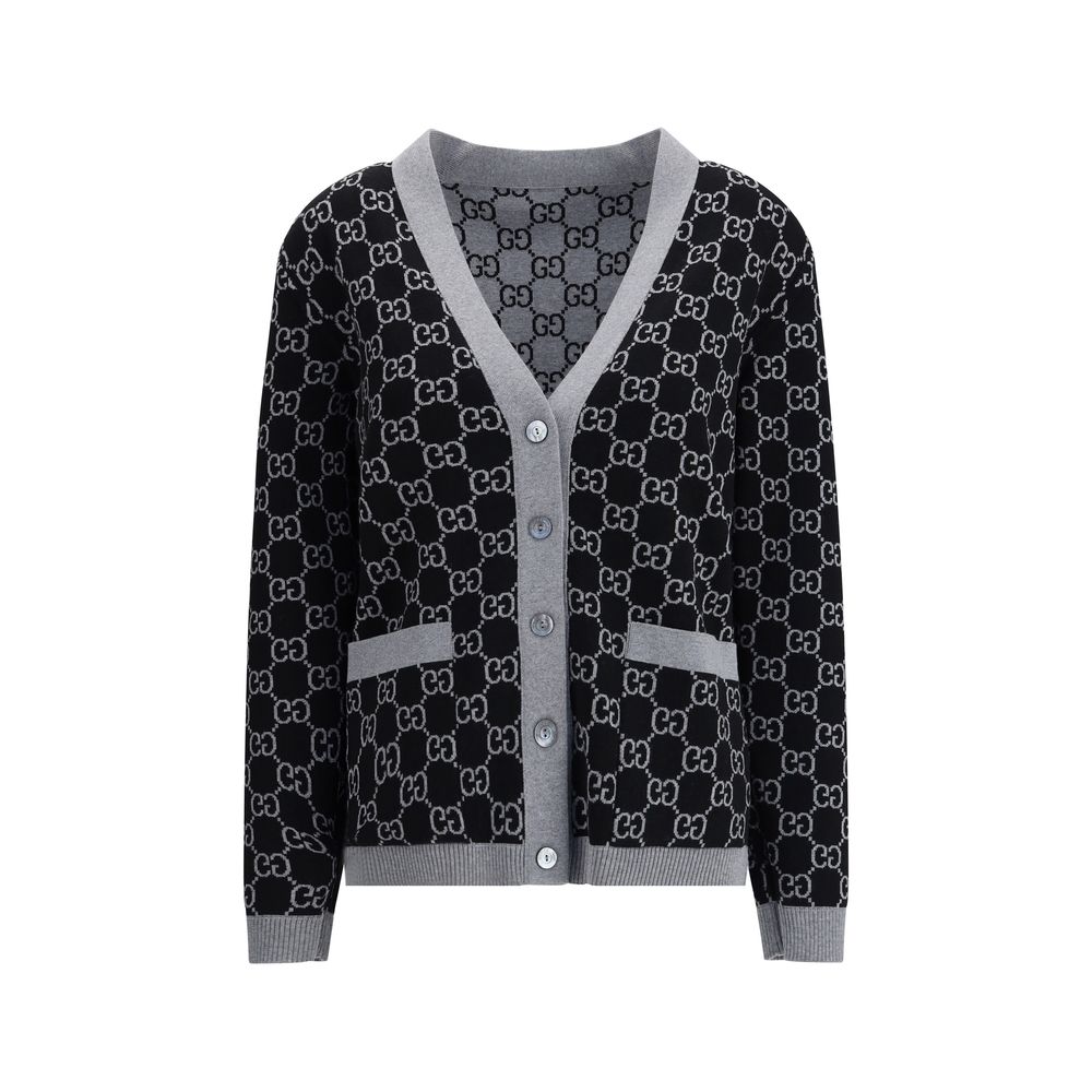 Gucci L/s V/nk Crdgn Fine Wo Gg Tub Glam Steals