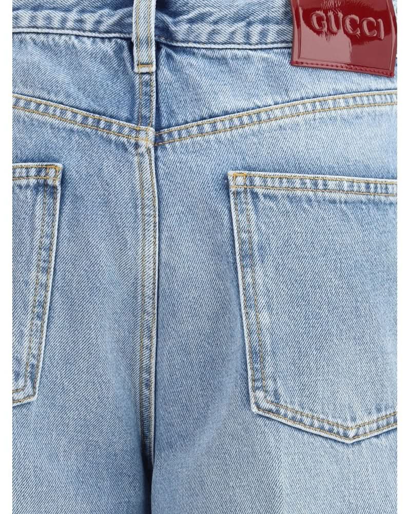 Gucci Light Blue Cotton Denim Jeans Jeans