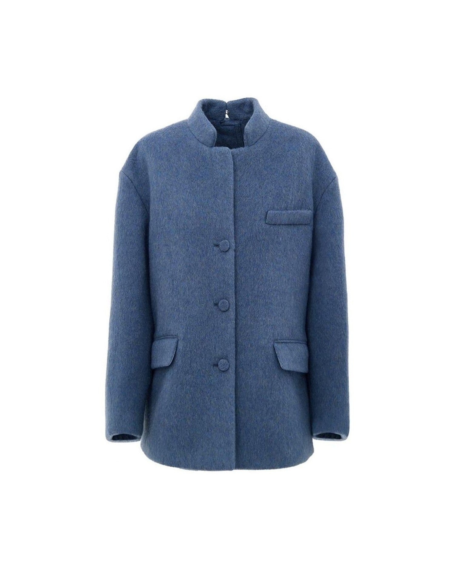 Gucci Light Blue Wool Jacket & Coat Glam Steals