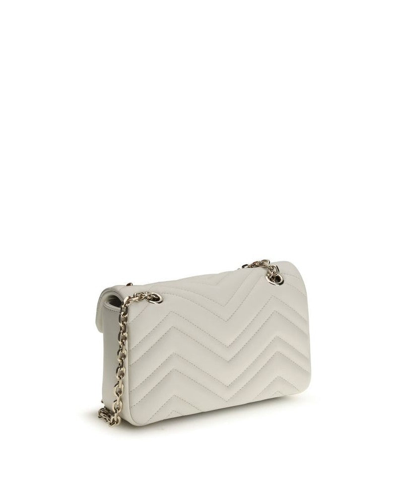 Gucci White Calf Leather Bos Taurus Handbag Shoulder Bags