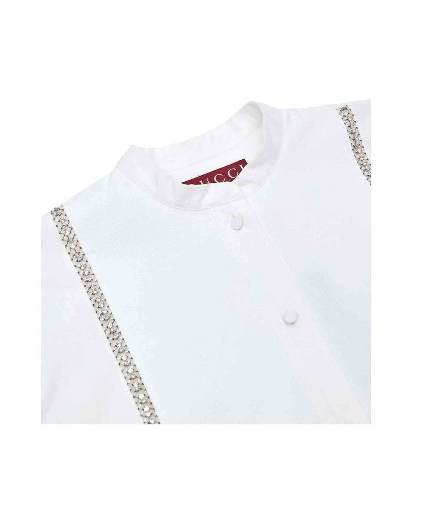 Gucci Cotton White Shirt Blouses
