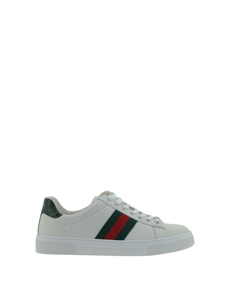 Gucci White Leather Calf Bos Taurus Low Top Sneakers Glam Steals