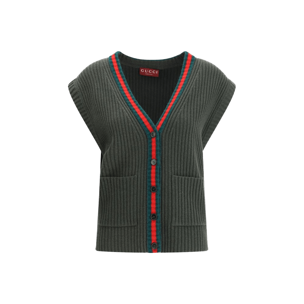 Gucci Wool Cardigan Vest Glam Steals