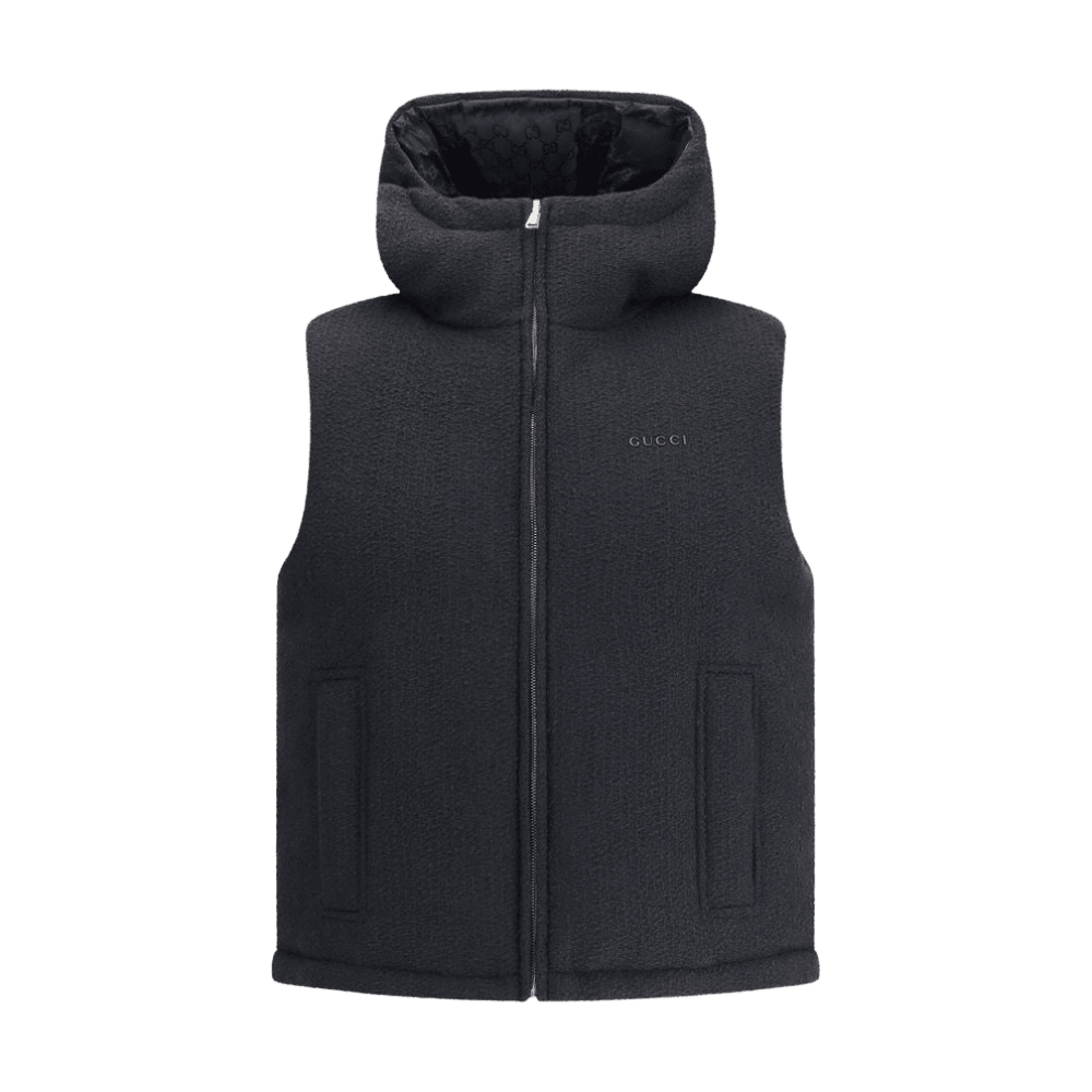 Gucci Wool Reversible Bouclé Gilet Glam Steals