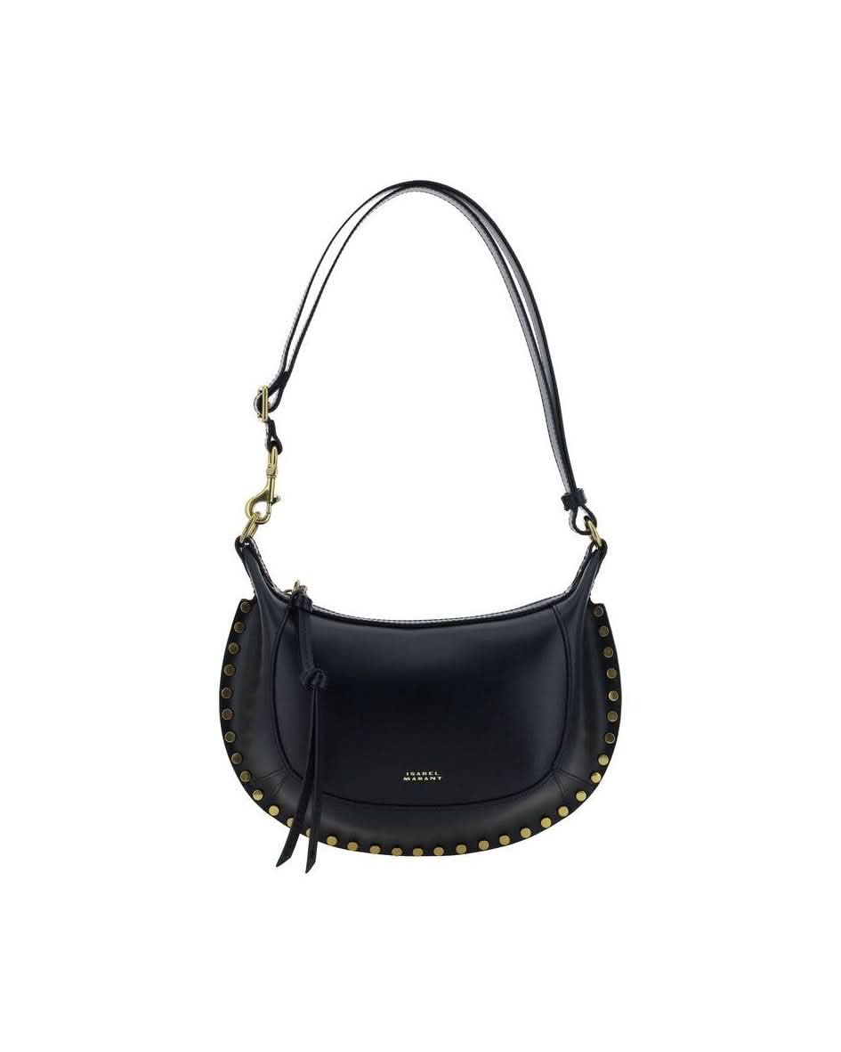 Isabel Marant Black Calf Leather Bos Taurus Shoulder Bag