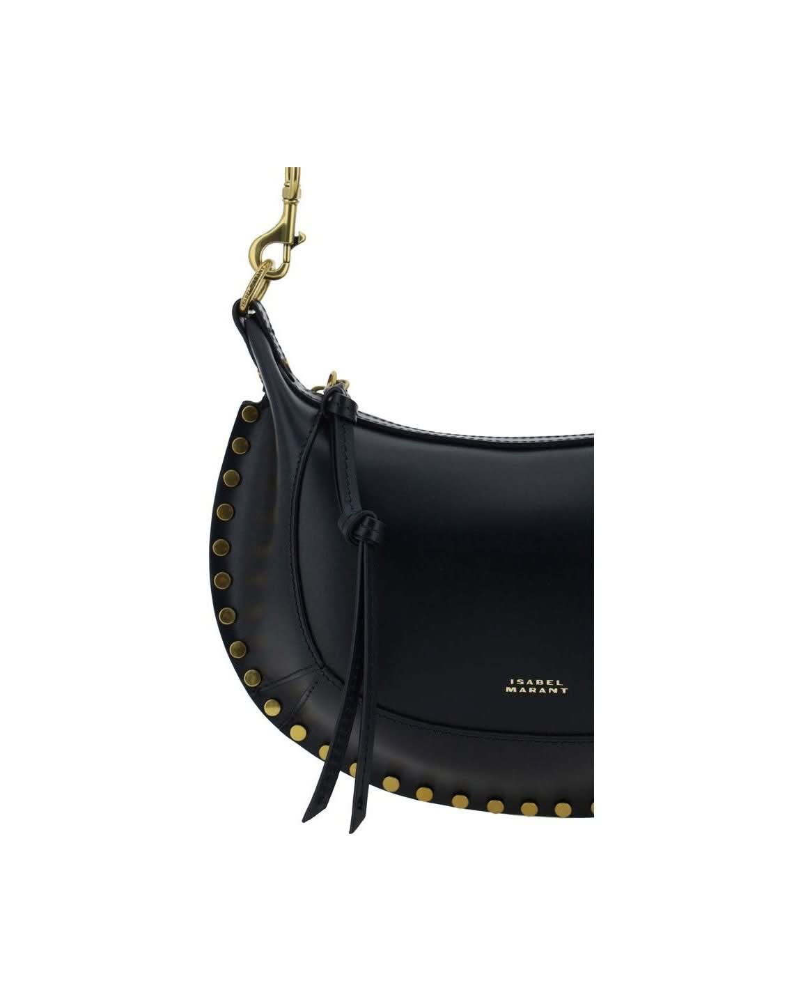Isabel Marant Black Calf Leather Bos Taurus Shoulder Bag