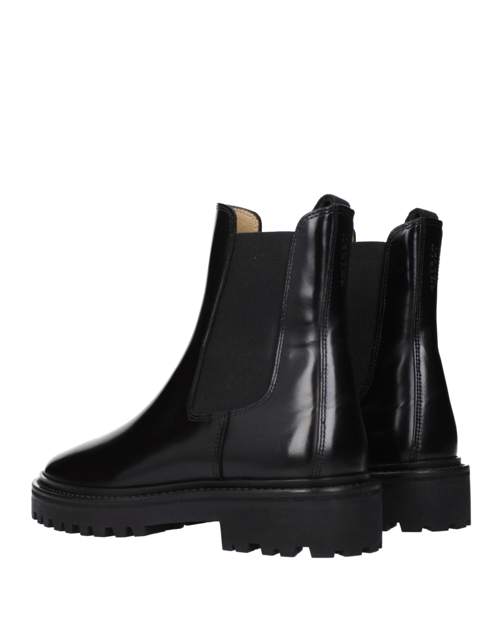 Isabel Marant Black Leather Ankle Boots Glam Steals