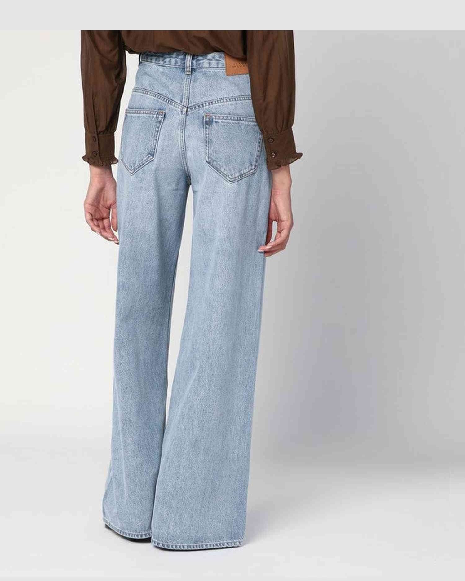 Isabel Marant Blue Wide Ice Jeans Glam Steals