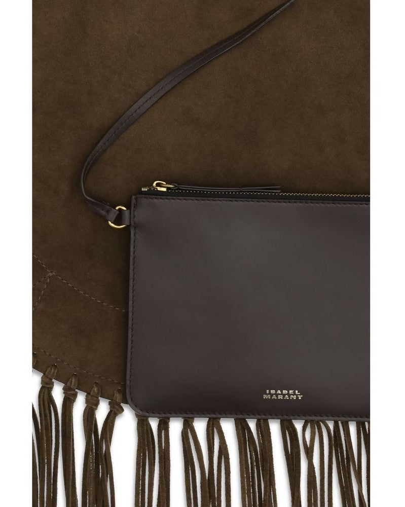 Isabel Marant Brown Calf Leather Bos Taurus Shoulder Bag