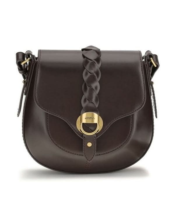 Isabel Marant Brown Calf Leather Bos Taurus Shoulder Bag