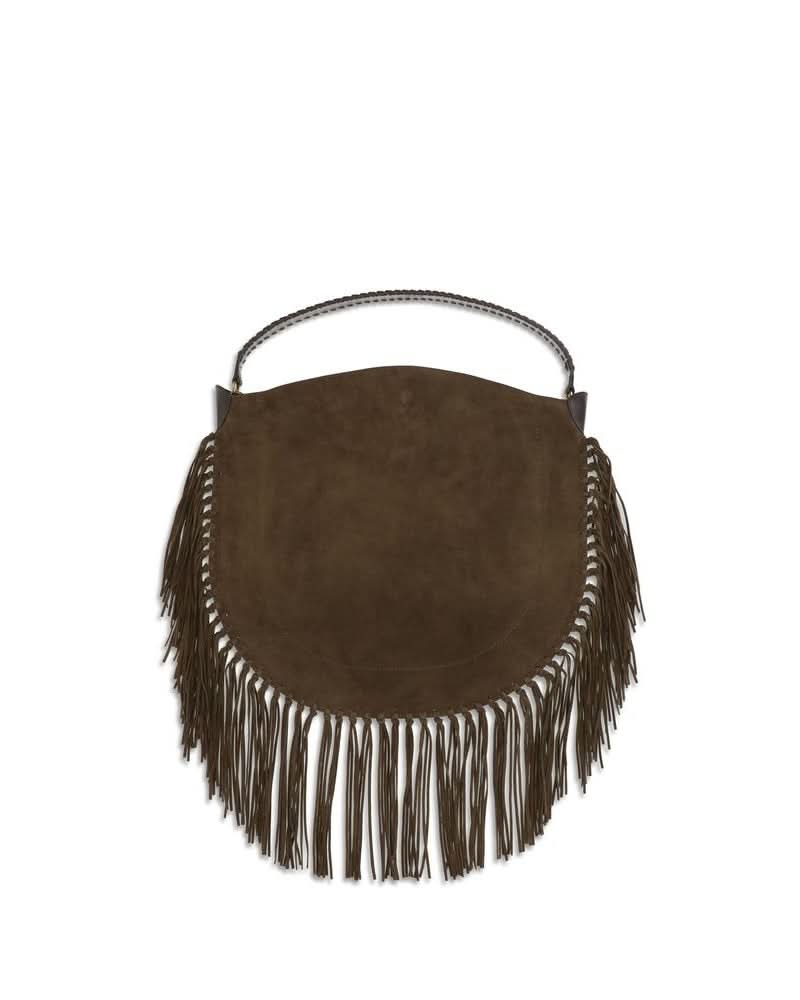 Isabel Marant Brown Calf Leather Bos Taurus Shoulder Bag