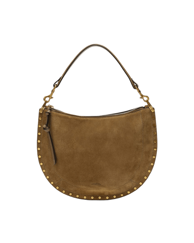 Isabel Marant Taupe Suede Borsa Oskan Soft Zipped in Color Glam Steals