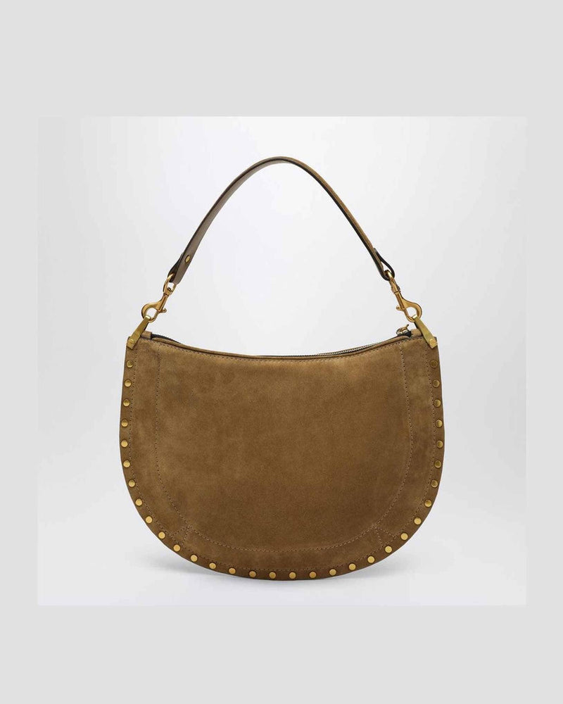 Isabel Marant Taupe Suede Borsa Oskan Soft Zipped in Color Glam Steals