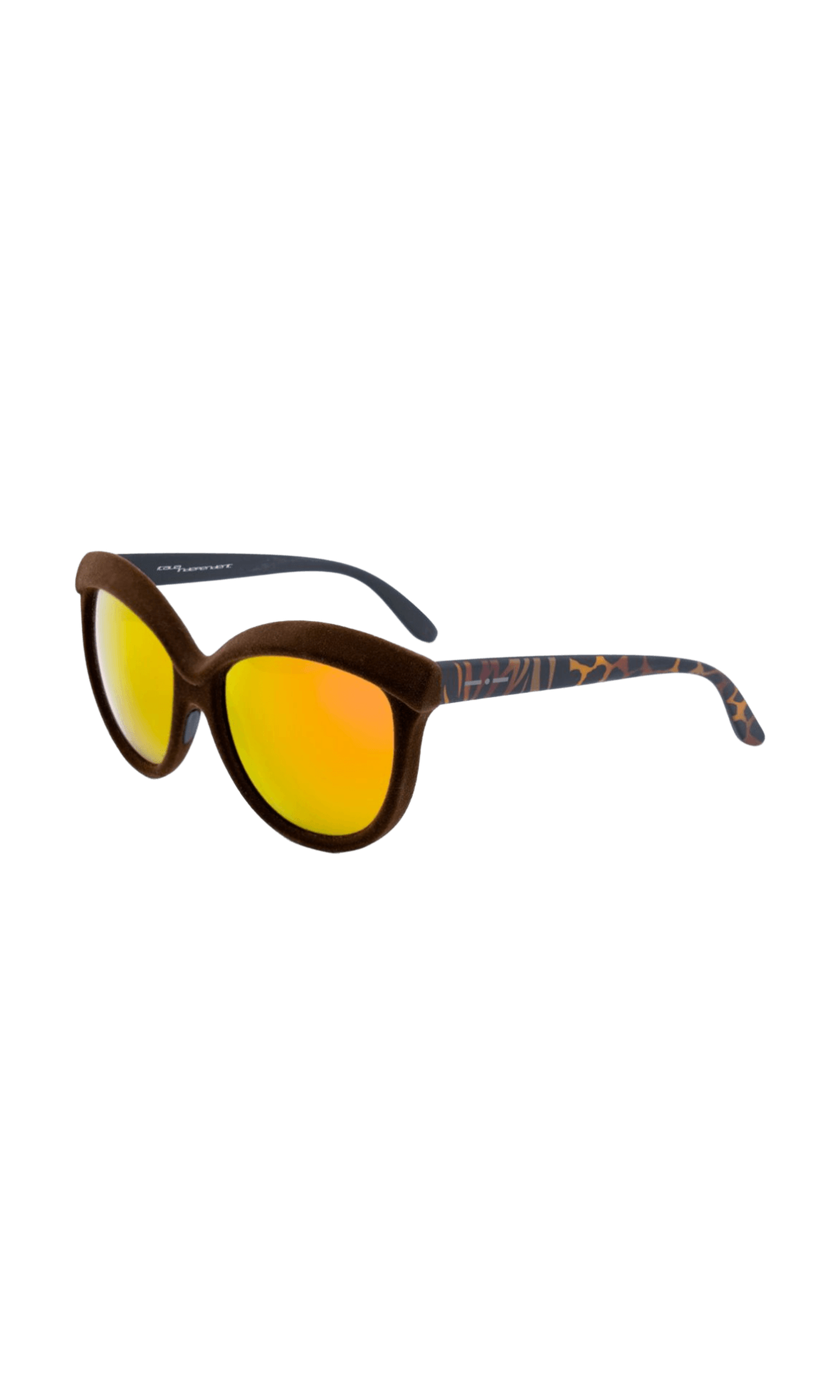 Italia Independent Brown Acetate Sunglasses Glam Steals