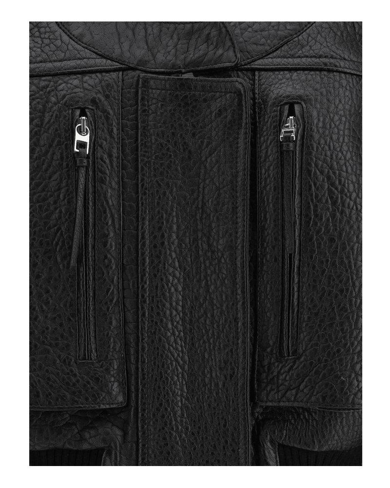 Jacquemus Black Leather Lamb Sweatshirt Glam Steals