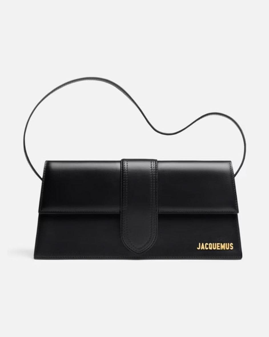 Jacquemus Black Leather Le Bambino Long Glam Steals