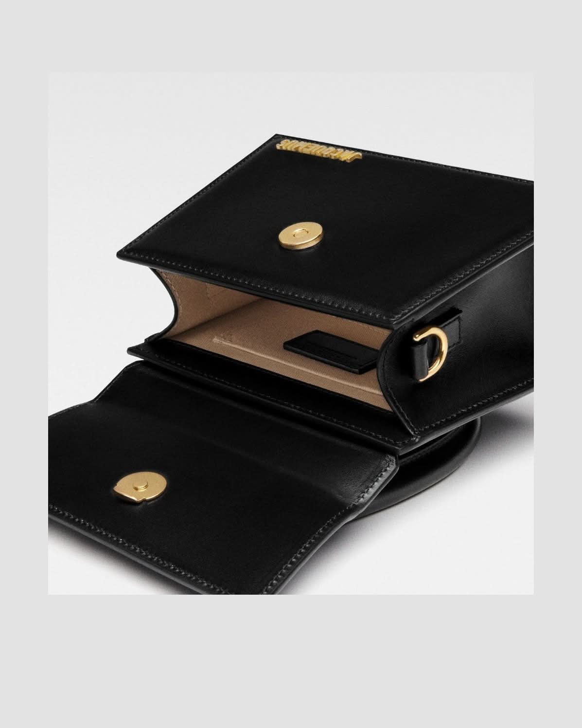 Jacquemus Black Leather Le Grand Bambino Handbag