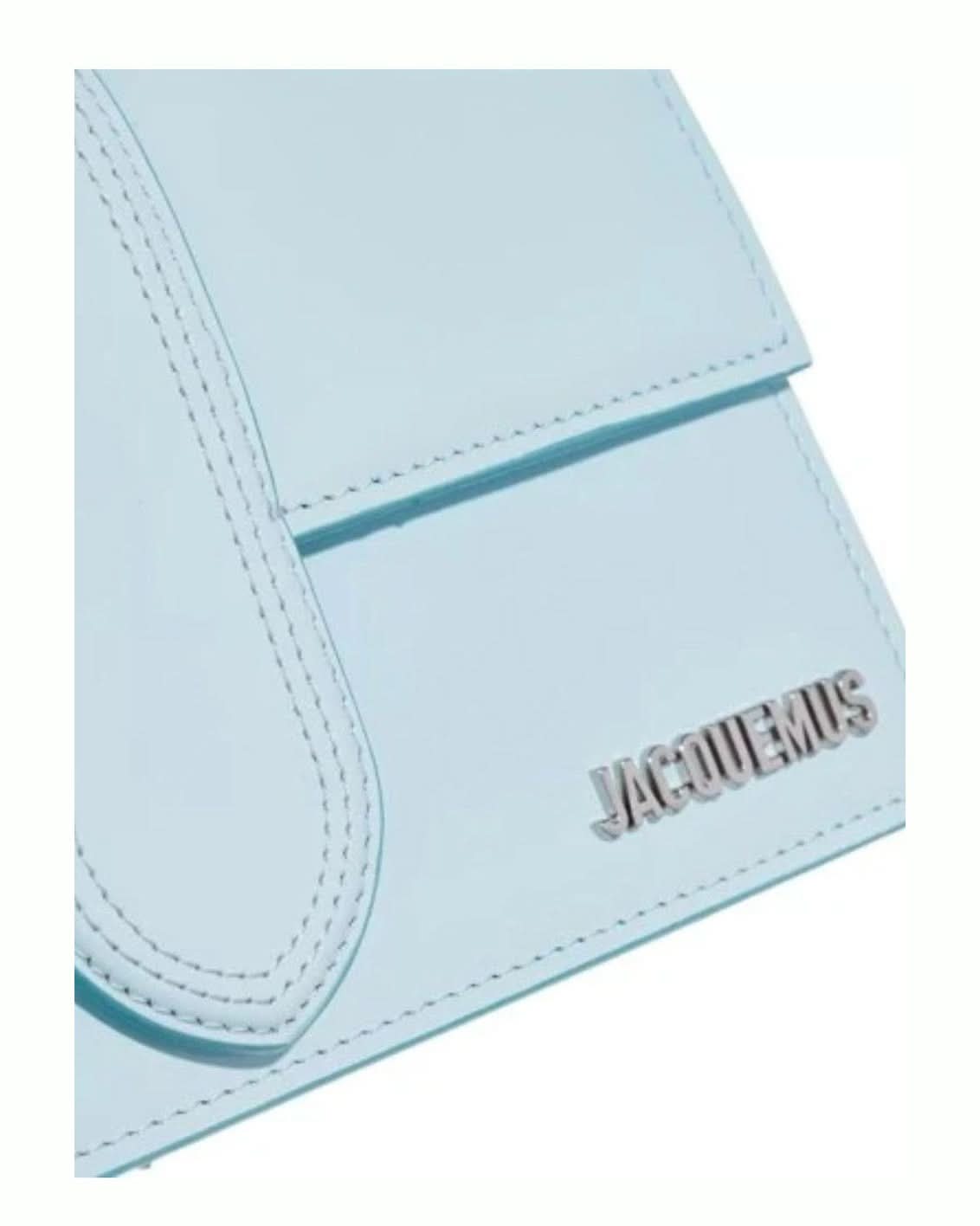 Jacquemus Blue Leather Pale Le Grand Bambino Handbag Glam Steals