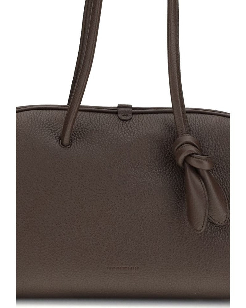 Jacquemus Brown Calf Leather Bos Taurus Handbag Glam Steals
