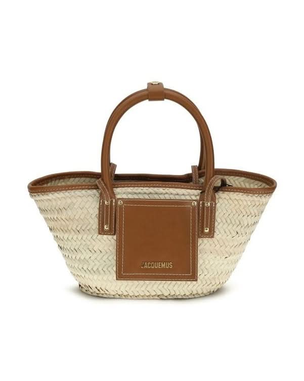 Jacquemus Brown Calf Leather Bos Taurus Handbag