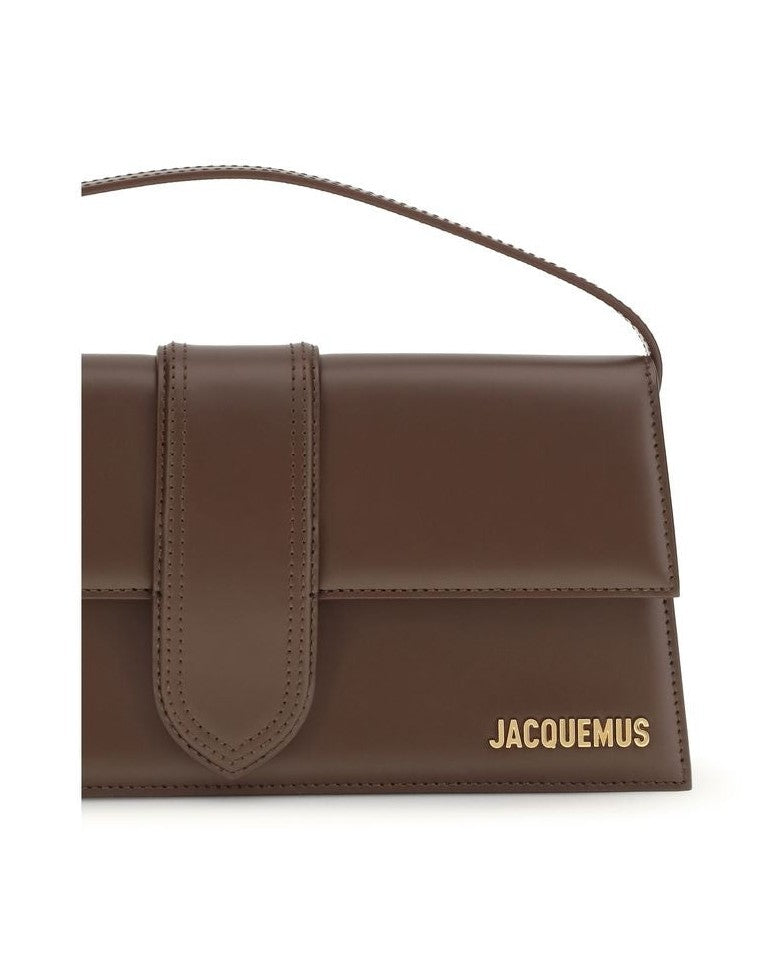 Jacquemus Brown Calf Leather Bos Taurus Shoulder Bag