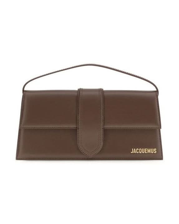 Jacquemus Brown Calf Leather Bos Taurus Shoulder Bag