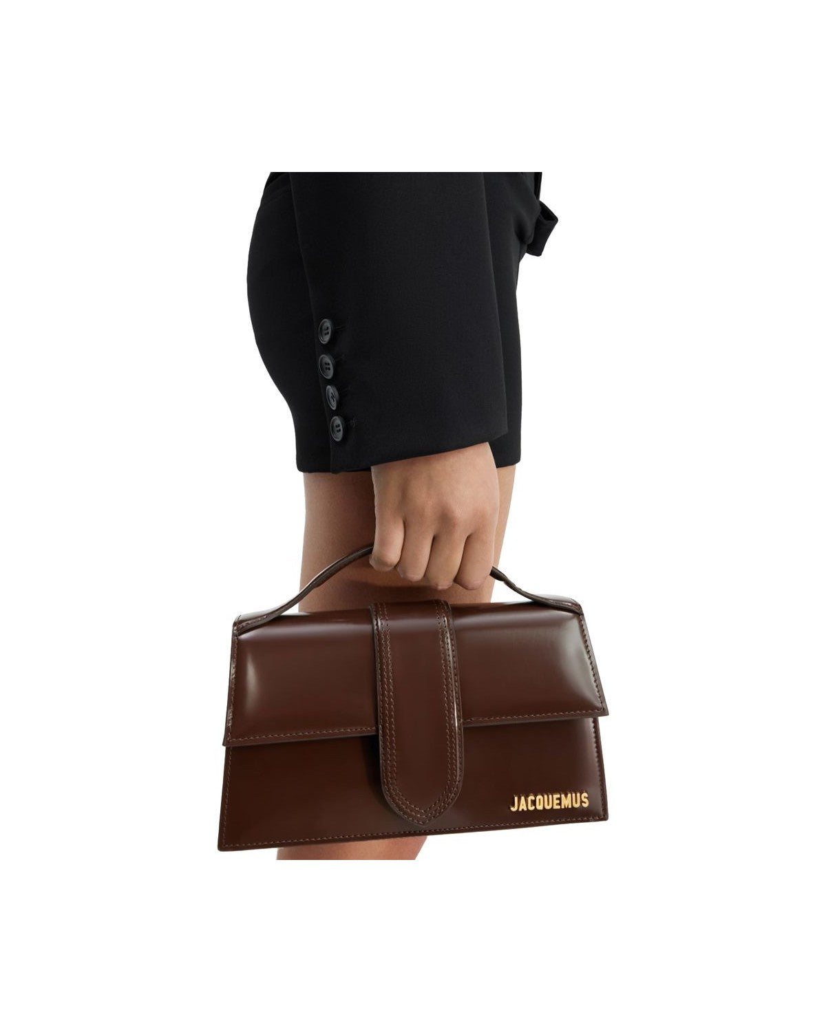 Jacquemus Brown Leather Le Grand Bambino Handbag Glam Steals