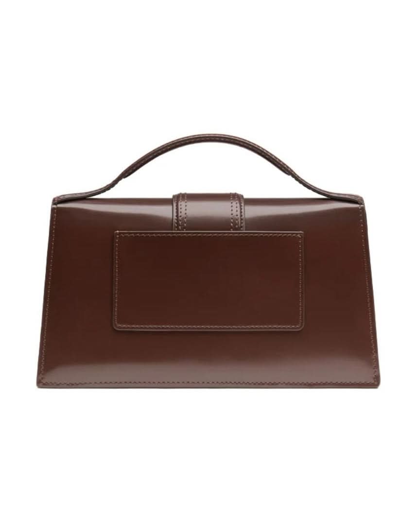 Jacquemus Brown Leather Midnight Le Grand Bambino Handbag