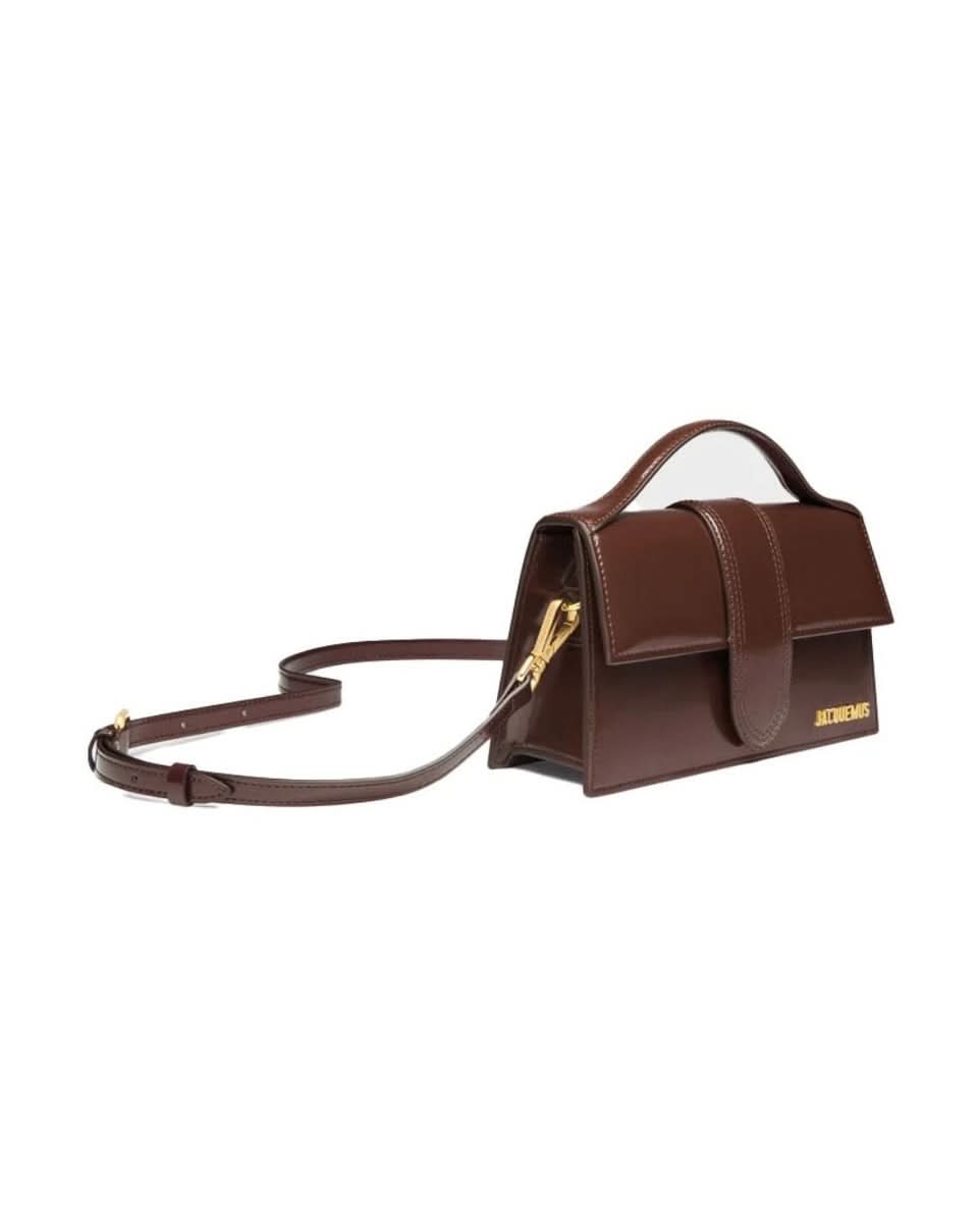 Jacquemus Brown Leather Midnight Le Grand Bambino Handbag