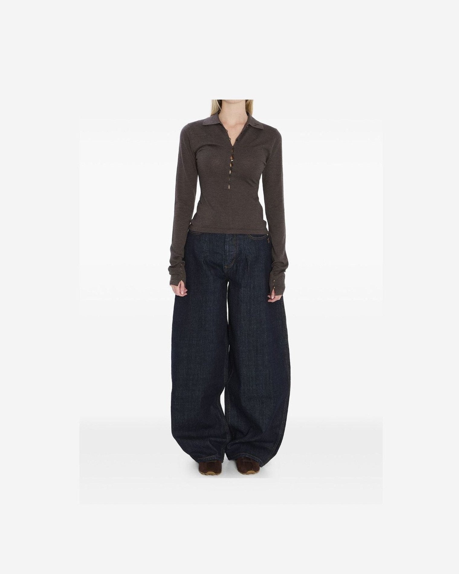 Jacquemus Brown T-shirt and Polo Glam Steals