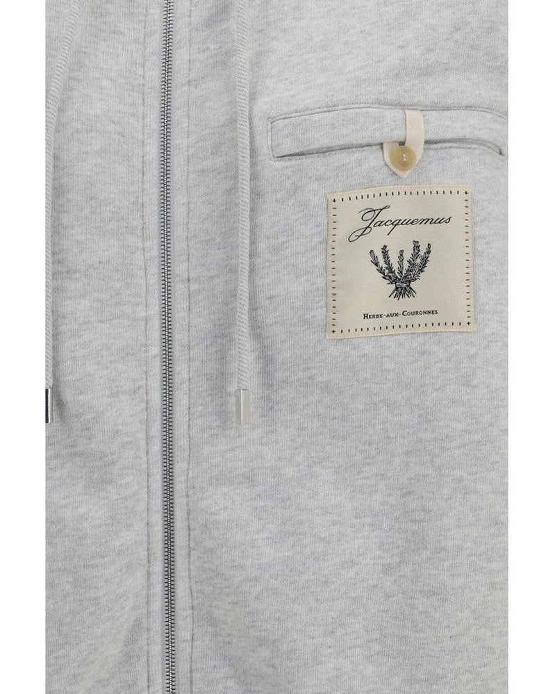 Jacquemus Gray Cotton Sweatshirt Glam Steals