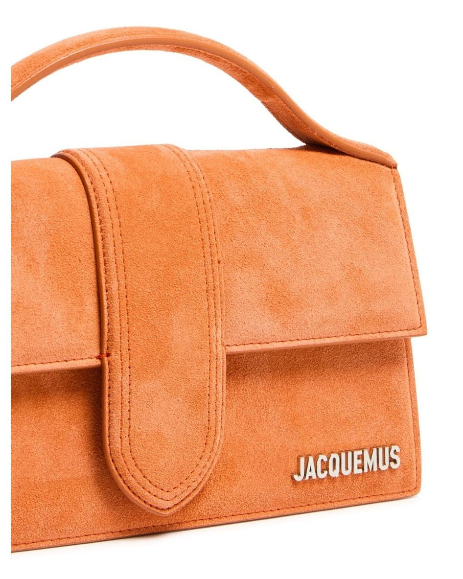 Jacquemus Leather Terracotta Le Grand Bambino Handbag