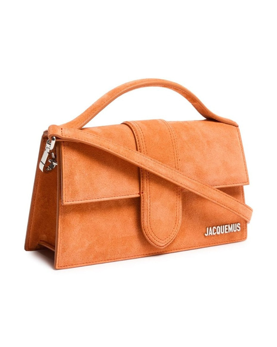 Jacquemus Leather Terracotta Le Grand Bambino Handbag