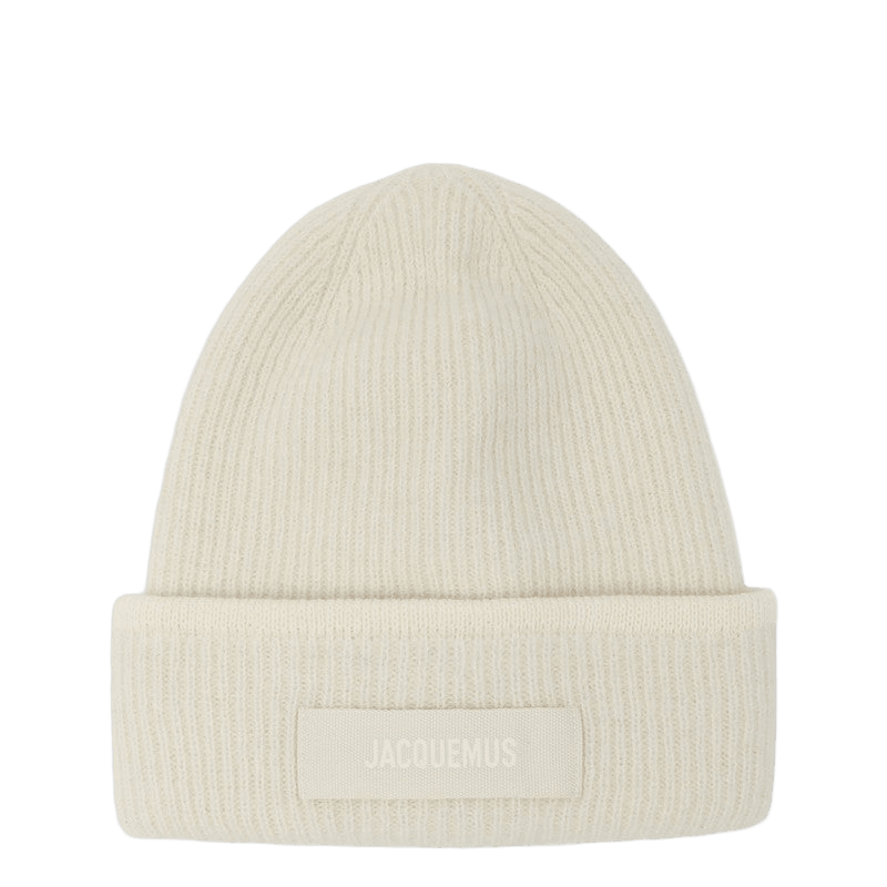 Jacquemus Off White Wool Ribbed Hat Glam Steals