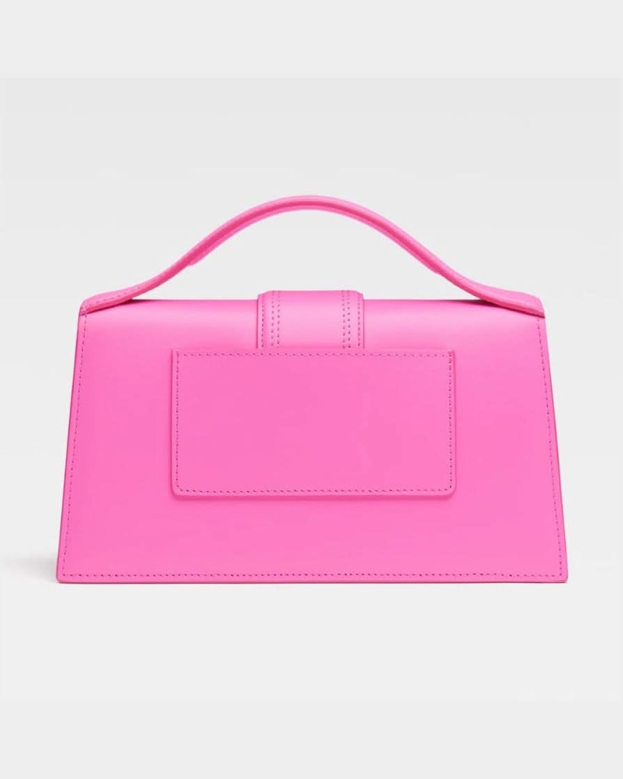 Jacquemus Pink Leather Neon Le Grand Bambino Handbag Glam Steals