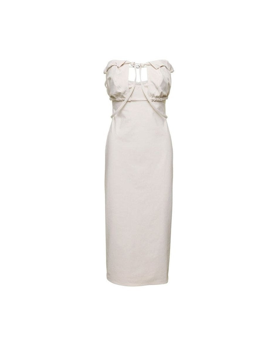 Jacquemus White Cotton Dress Glam Steals