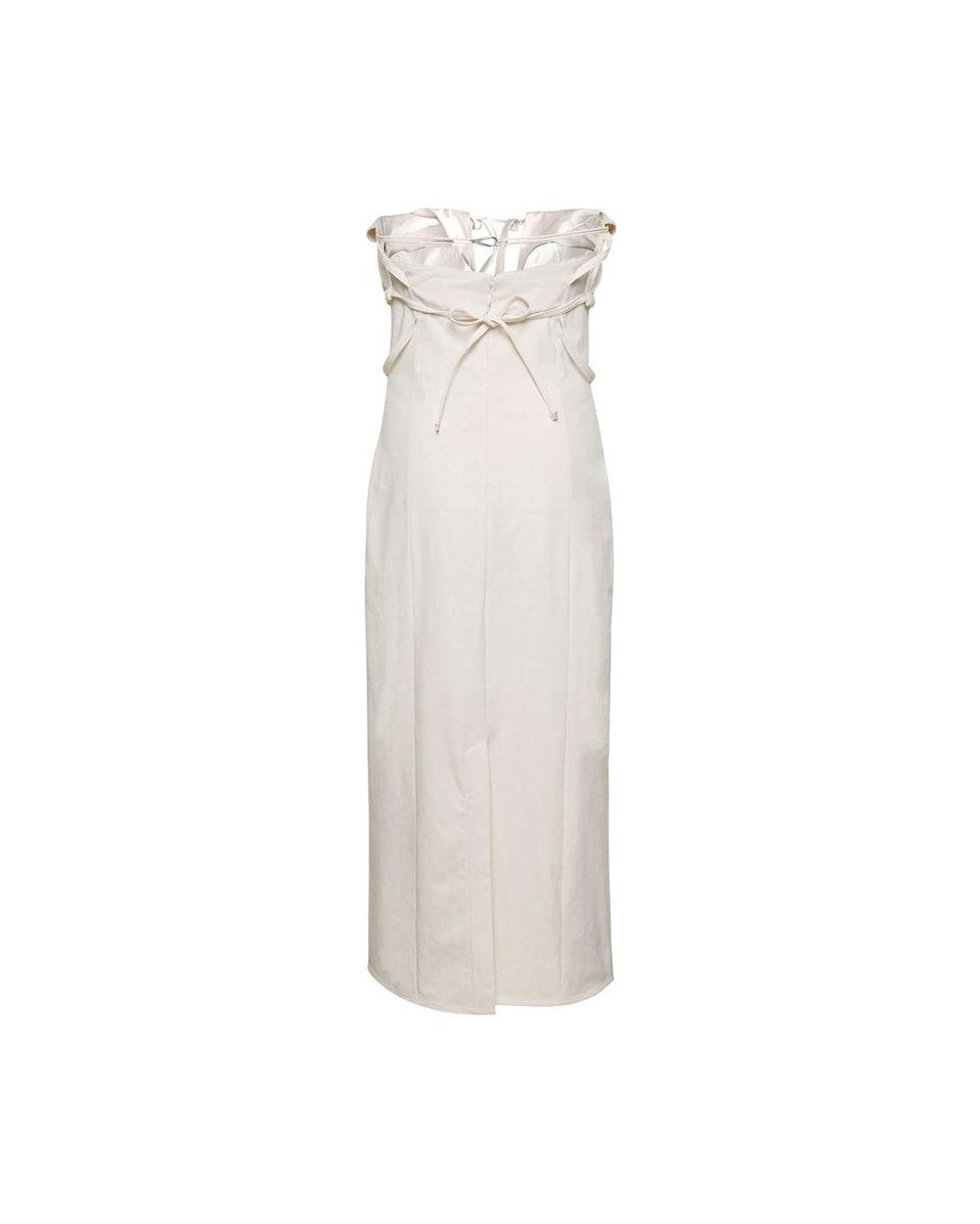 Jacquemus White Cotton Dress Glam Steals