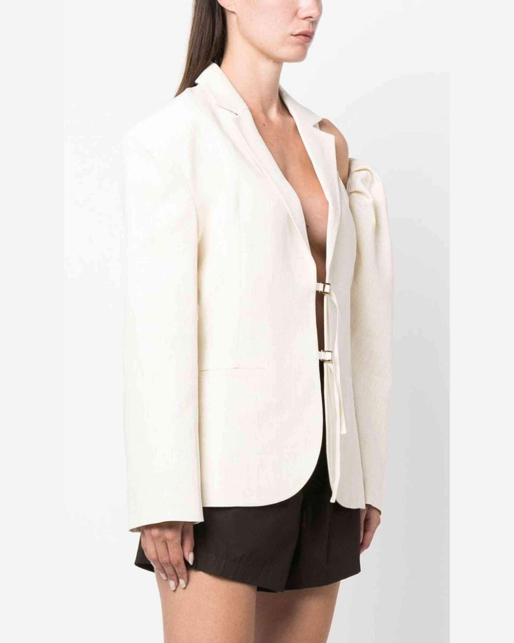 Jacquemus White Jacket Coats & Jackets