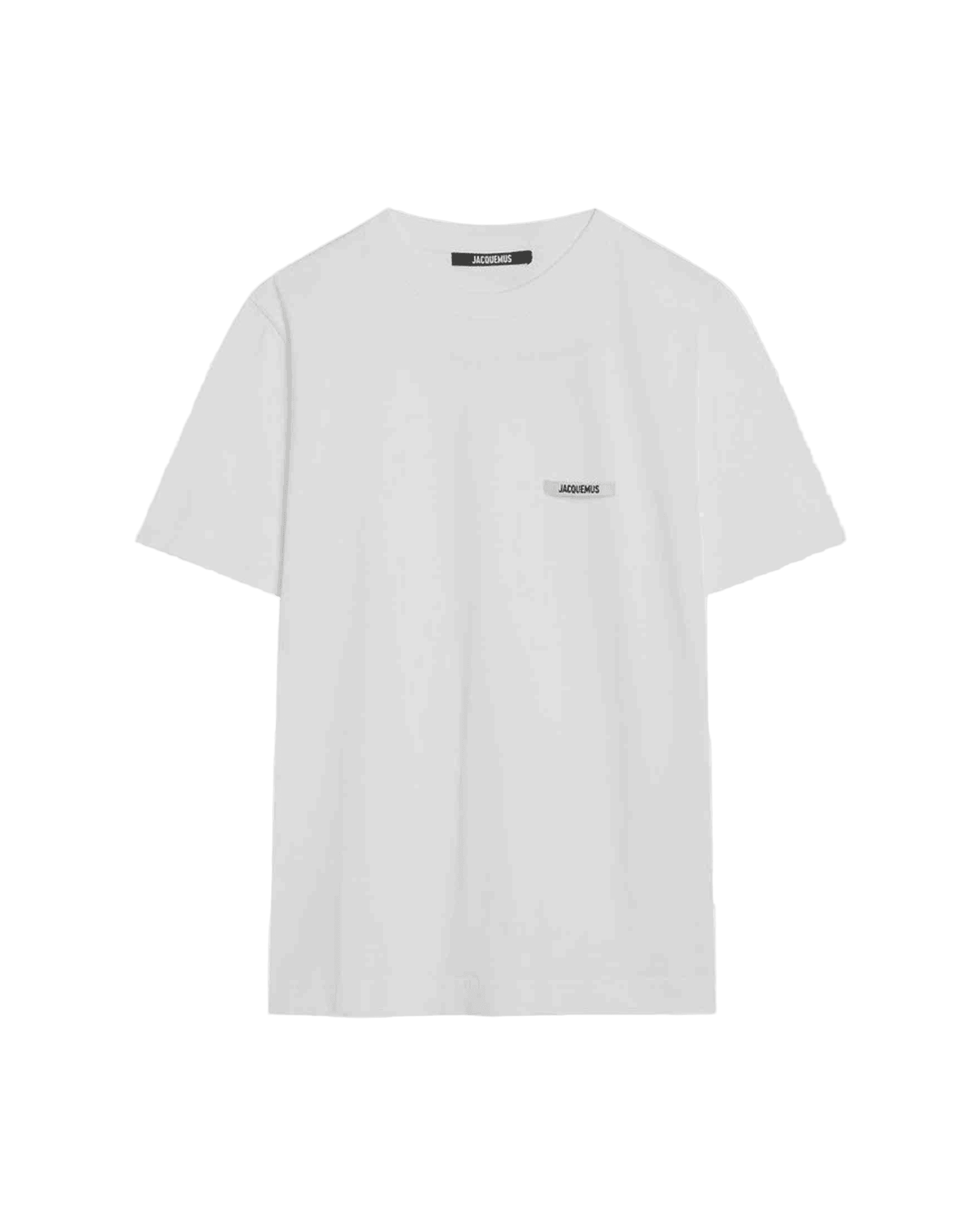 Jacquemus White T-shirt with Logo Patch Glam Steals