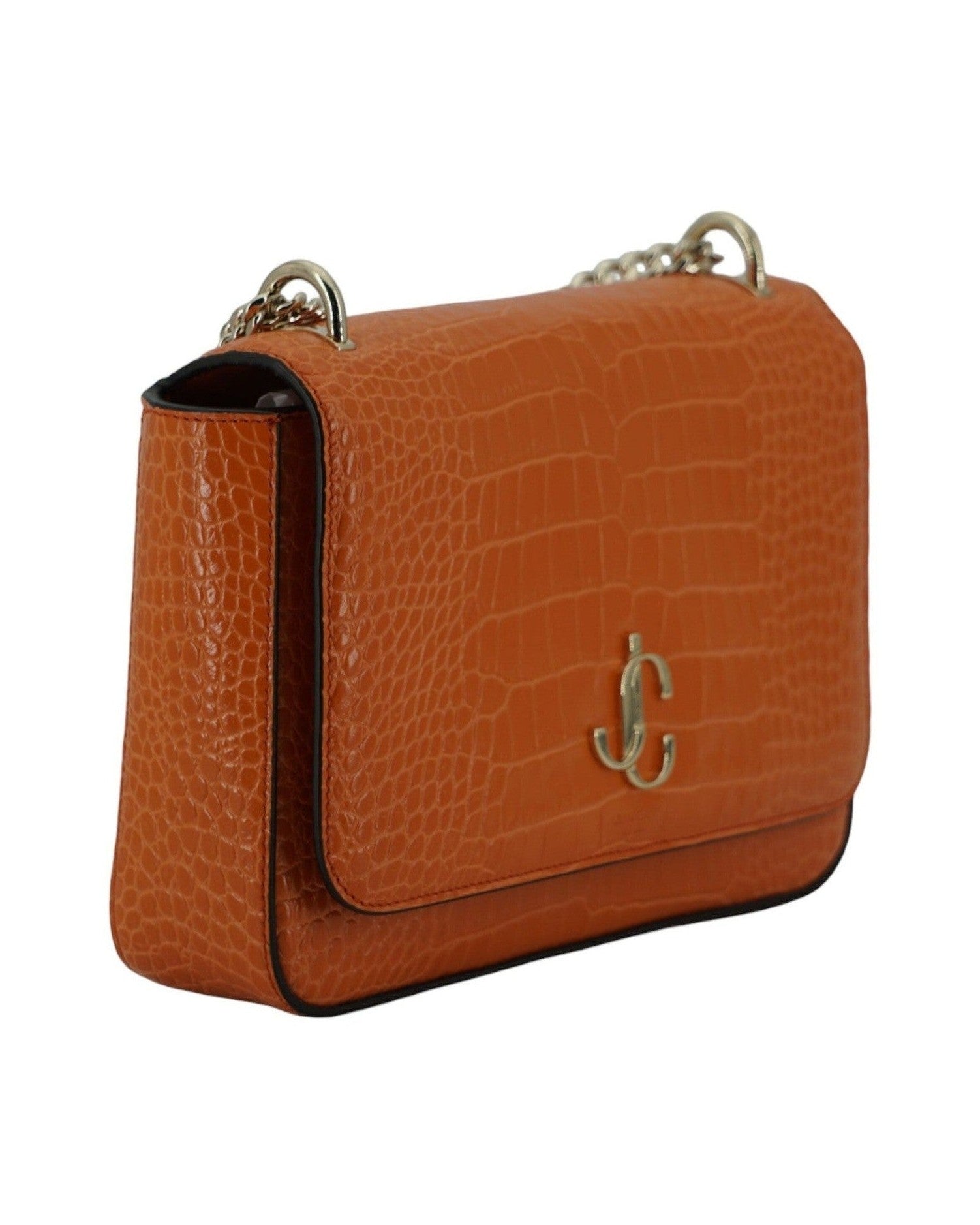 Jimmy Choo Amber Leather Shoulder Orange Bag Glam Steals