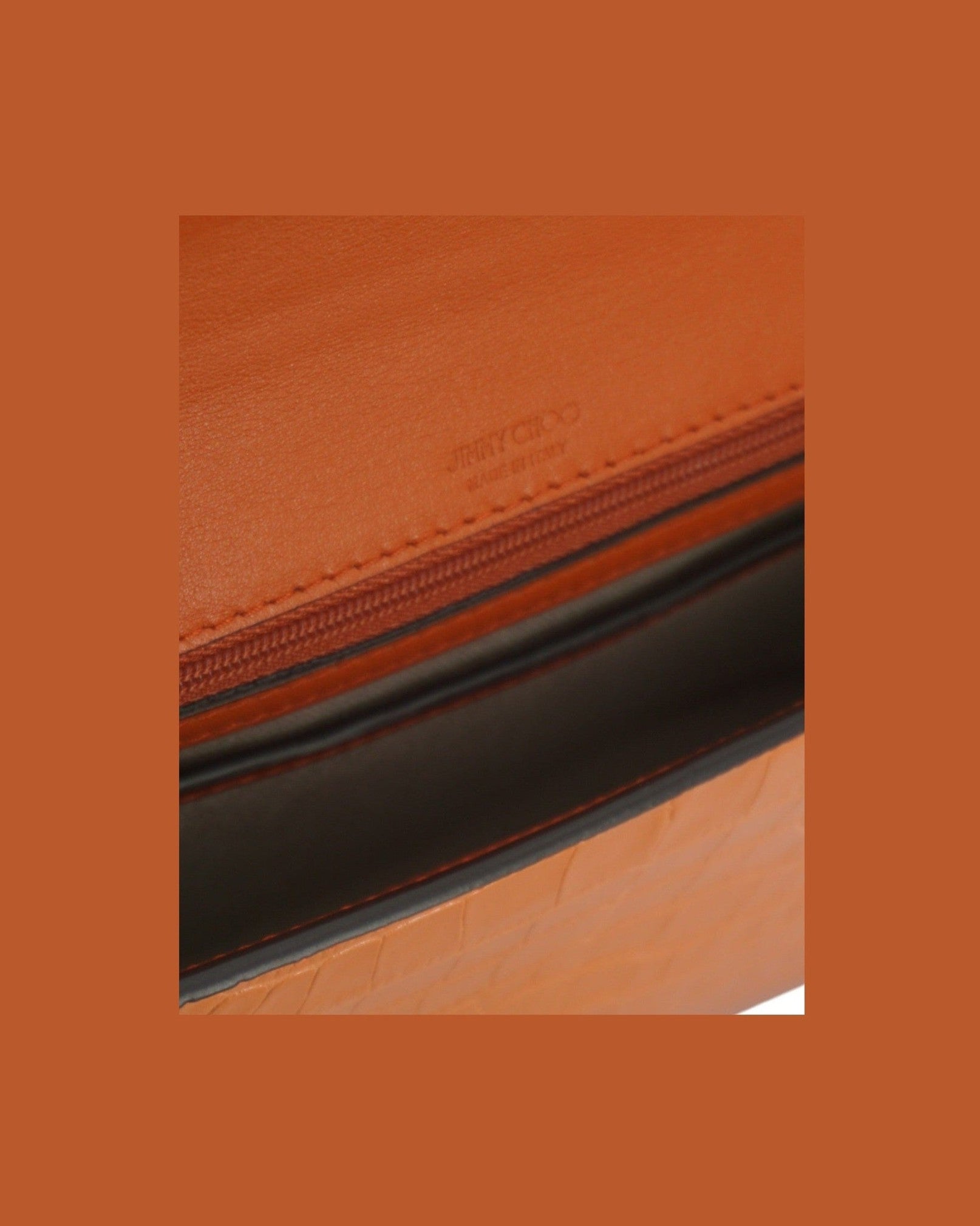 Jimmy Choo Amber Leather Shoulder Orange Bag Glam Steals