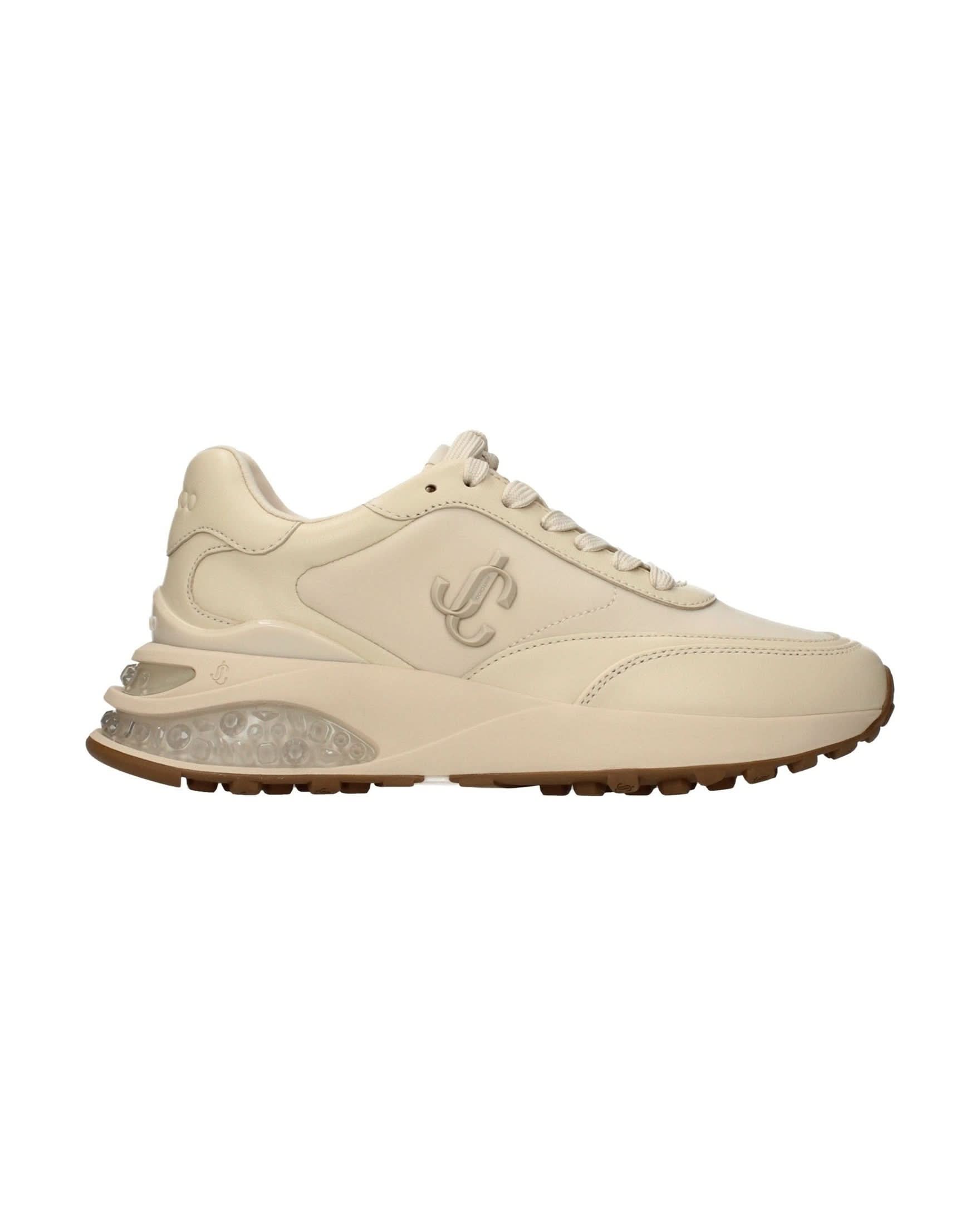 Jimmy Choo Beige Chunky Sneakers