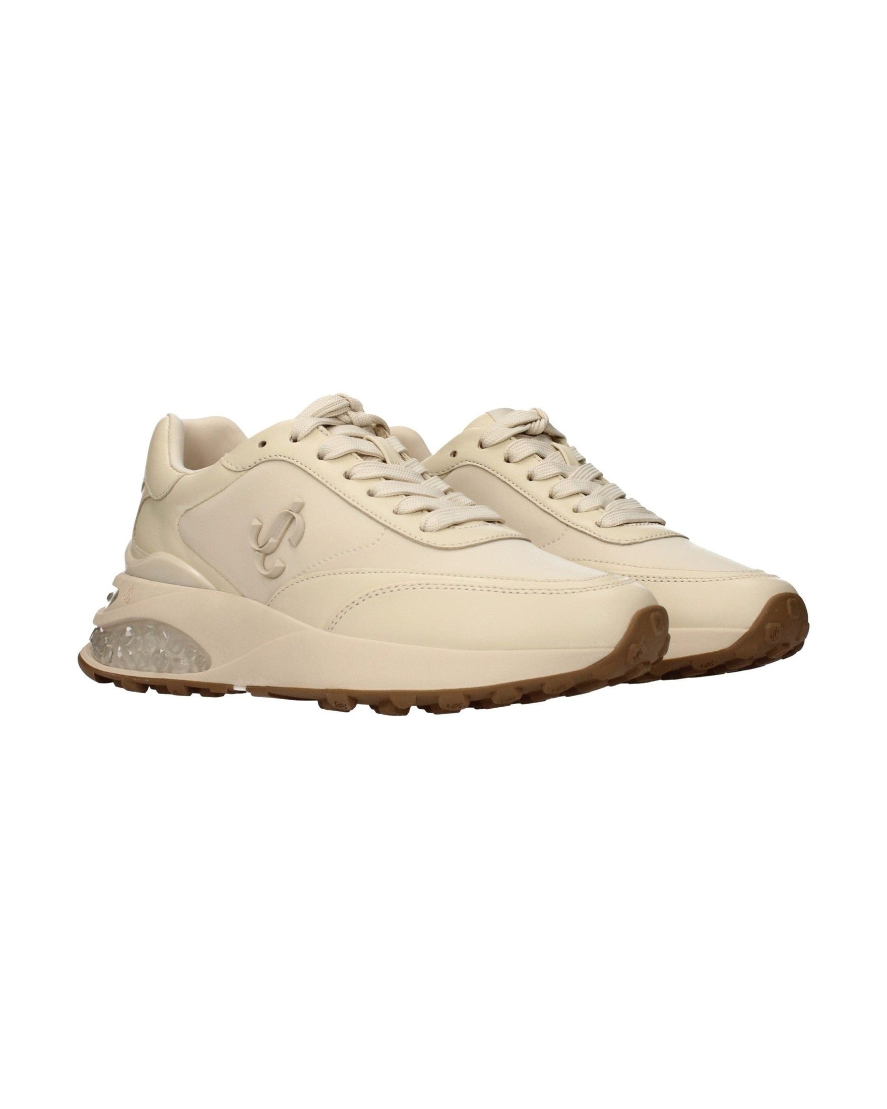 Jimmy Choo Beige Chunky Sneakers Glam Steals